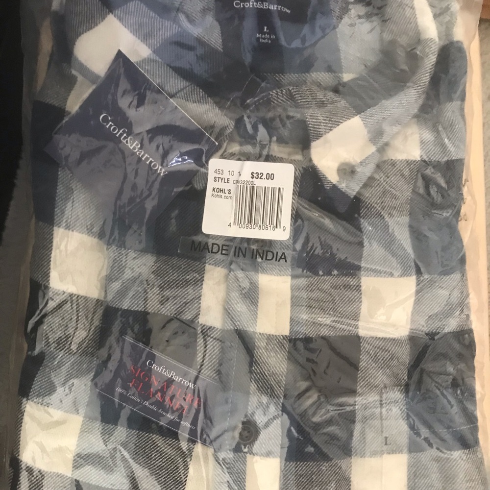 Brand new long sleeve 100% cotton shirt